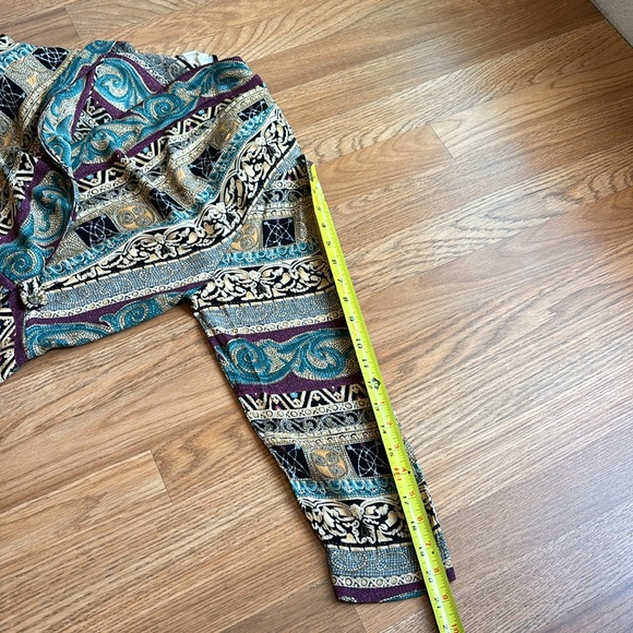 Vintage 1980/1990’s Carole Little, long sleeve multicolor midi dress. Size M/L P - Picture 16 of 17